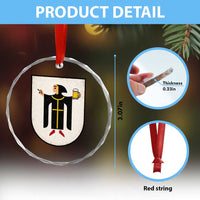 Funny Munich Oktoberfest Munchen Coat of Arms Crystal Glass Ornament Münchner Kindl Beer Drinking
