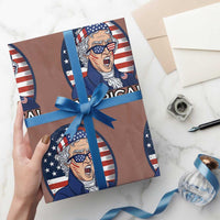 Funny Murica Thomas Jefferson Wrapping Paper Roll Founding Father Gift