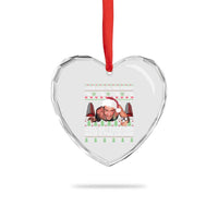 Funny Nakatomi Plaza Christmas Heart Crystal Glass Ornament Come Out To The Coast John Xmas 80's Die Movie - Wonder Print Shop
