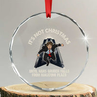 Funny Nakatomi Plaza Crystal Glass Ornament It's Not Xmas Until Hans Gruber Falls From Nakatomi Plaza TS11