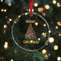 Funny Native American Eagle Feather Xmas Tree Crystal Glass Ornament TS11