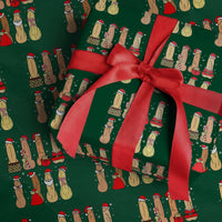 Funny Naughty Christmas Dirty Santa Hat Xmas Adult Humor Wrapping Paper Roll - Wonder Print Shop