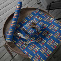 Funny Naughty Christmas Dirty Santa Hat Xmas Adult Humor Wrapping Paper Roll - Wonder Print Shop