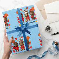 Funny New Year Same Assquatch Wrapping Paper Roll Bigfoot Lover - Wonder Print Shop