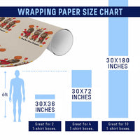 Funny New Year Same Assquatch Wrapping Paper Roll Bigfoot Lover - Wonder Print Shop