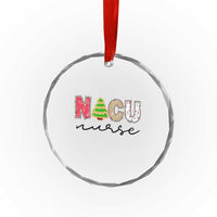 Funny NICU Labor Delivery Nurse Xmas Xmas Tree Crystal Glass Ornament TS11