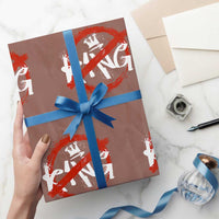 Funny No King Graffiti Style Crown Wrapping Paper Roll - Wonder Print Shop