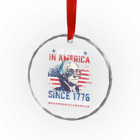 Funny No King In America Since 1776 No One Is Above The Law Crystal Glass Ornament George Washington - Wonder Print Shop