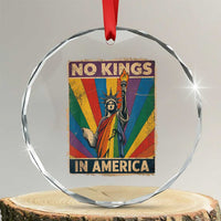 Funny No Kings In America LGBT Crystal Glass Ornament Retro Statue Of Liberty TS11