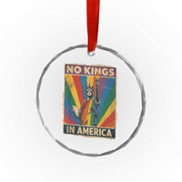 Funny No Kings In America LGBT Crystal Glass Ornament Retro Statue Of Liberty TS11