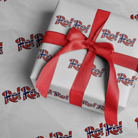 Funny Norway Flag Ro Ro Typography Graphic Wrapping Paper Roll Norge Norwegian Flag Football Fans