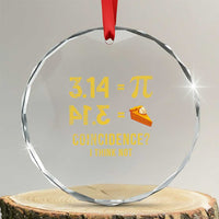 Funny Number Pi Crystal Glass Ornament Pi 3.14 Equal Pie Coincidence I Think Not Math Pun TS02