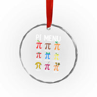 Funny Number Pi Crystal Glass Ornament Pi Menu 3.14 Pi Symbol - Math Teacher Happy Pi Day - Wonder Print Shop