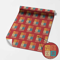 Funny Number Pi Wrapping Paper Roll I Ate Some Pie and It Was Delicious Funny PI Day Math Pun - Wonder Print Shop