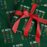 Funny Number Pi Wrapping Paper Roll Pi Menu 3.14 Pi Symbol - Math Teacher Happy Pi Day - Wonder Print Shop