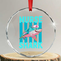 Funny Nurse Shark Crystal Glass Ornament Medical Worker Appreciation Gift