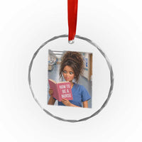 Funny Nursing Student Doll Face Meme Crystal Glass Ornament Future Nurse Gift