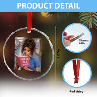 Funny Nursing Student Doll Face Meme Crystal Glass Ornament Future Nurse Gift