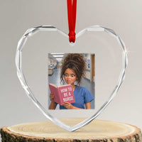Funny Nursing Student Doll Face Meme Heart Crystal Glass Ornament Future Nurse Gift