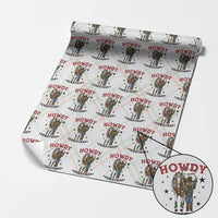 Funny Nutcracker Cowboy Howdy Christmas Wrapping Paper Roll Western Holiday Gift - Wonder Print Shop