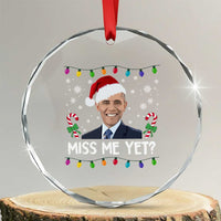 Funny Obama Ugly Xmas Crystal Glass Ornament Funny Santa Xmas Light - Wonder Print Shop