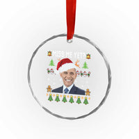 Funny Obama Ugly Xmas Crystal Glass Ornament Miss Me Yet Pajamas Ugly - Wonder Print Shop
