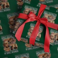 Funny Offensive Dachshund Wrapping Paper Roll Easily Distracted By Small Wieners Bootleg Meme