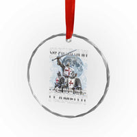 Funny Offensive Knight Meme Crystal Glass Ornament She Pulled On My Excalibur Bootleg - Wonder Print Shop