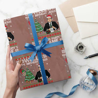Funny Office Christmas Wrapping Paper Roll Party Well Happy Birthday Jesus TV Show Ugly Xmas - Wonder Print Shop