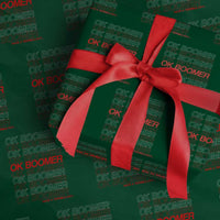 Funny OK Boomer Wrapping Paper Roll Gen Z Millennials Generation Meme Joke - Wonder Print Shop