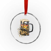 Funny Oktoberfest Beer Lover Gift Crystal Glass Ornament Cool German Beer Mug