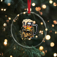 Funny Oktoberfest Beer Lover Gift Crystal Glass Ornament Cool German Beer Mug