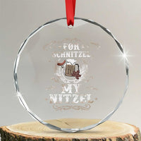 Funny Oktoberfest Crystal Glass Ornament For Schnitzel My Nitzel Octoberfest German Beer Wurst TS10