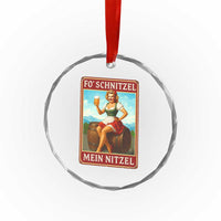 Funny Oktoberfest Crystal Glass Ornament German Octoberfest Matching Drinking Beer Pun Up Girl TS10