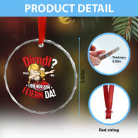 Funny Oktoberfest Dab Girl Crystal Glass Ornament Dirndl I Bin Nur Zum Feiern Da Party TS02