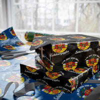 Funny Oktoberfest Wrapping Paper Roll Just Here for Schitzengiggles German Flag - Wonder Print Shop