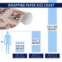 Funny Oops I Got Another Tree Funny Christmas Goose Wrapping Paper Roll - Wonder Print Shop