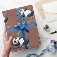 Funny Panda Workout Gift Wrapping Paper Roll The Struggle Is Real