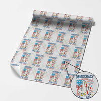 Funny Patriotic Duck Holding Firework Wrapping Paper Roll Funny Democracy Is Dying But Hey Nice Fireworks 4th Of July - Wonder Print Shop
