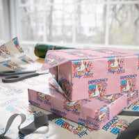 Funny Patriotic Duck Holding Firework Wrapping Paper Roll Funny Democracy Is Dying But Hey Nice Fireworks 4th Of July - Wonder Print Shop