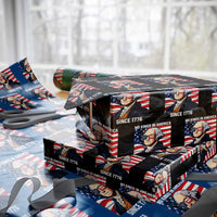 Funny Patriotic Founding Father Wrapping Paper Roll No Kings in America Since 1776 4th of July - Wonder Print Shop