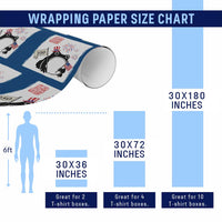 Funny Patriotic Grumpy Frog 250th Anniversary USA Wrapping Paper Roll