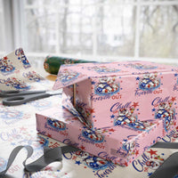 Funny Patriotic Persian Cat Wrapping Paper Roll Chill The Fourth Out