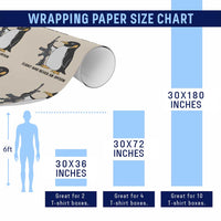 Funny Penguin Lover Gift Wrapping Paper Roll Flight Was Never An Option
