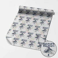Funny Penguin Protest Wrapping Paper Roll Resist Penguin Mountain Hiking Meme