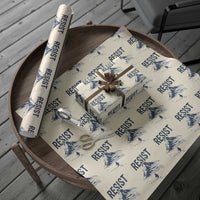 Funny Penguin Protest Wrapping Paper Roll Resist Penguin Mountain Hiking Meme