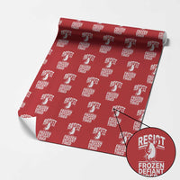 Funny Penguin Resist Wrapping Paper Roll Frozen Defiant Tired FDT Activism - Wonder Print Shop