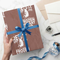 Funny Penguin Resist Wrapping Paper Roll Frozen Defiant Tired FDT Activism - Wonder Print Shop