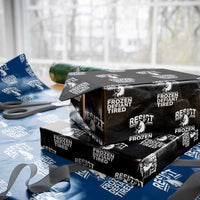 Funny Penguin Resist Wrapping Paper Roll Frozen Defiant Tired FDT Activism - Wonder Print Shop