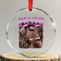Funny Pesto The Penguin Xmas Crystal Glass Ornament TS11